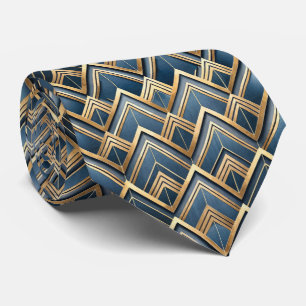 Elegantes Art Deco-Fliesenmuster  Krawatte