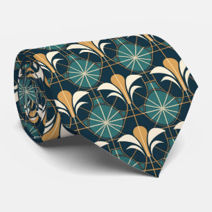 Elegantes Art Deco Muster Fliesen Krawatte 