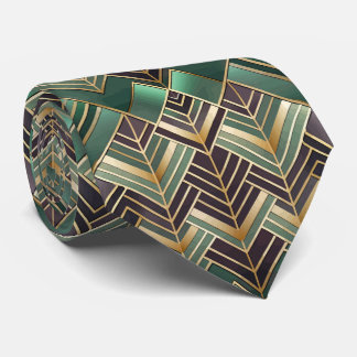 Elegantes Art Deco-Muster mit Fliesen Krawatte