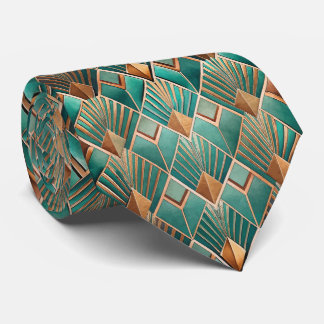 Elegantes Art Deco-Muster mit Fliesen Krawatte
