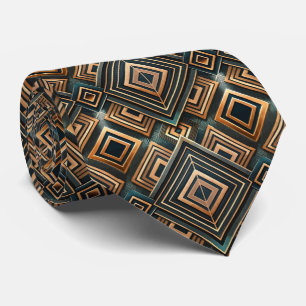 Elegantes Art Deco-Muster mit Fliesen Krawatte
