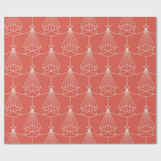 Elegantes Art Deco Weihnachtsbaum-Geschenkpapier Geschenkpapier