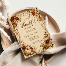 Elegantes Art Nouveau Thanksgiving-Dinner