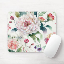 Elegantes, asiatisches Blumenmuster Mousepad