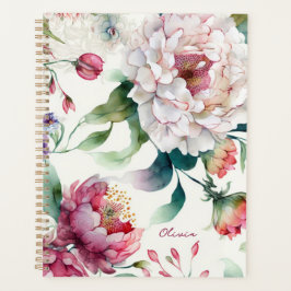 Elegantes, asiatisches Blumenmuster Planer