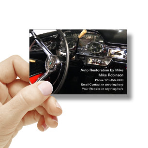 Elegantes Auto-Thema Auto-Restaurationsdienste Visitenkarte
