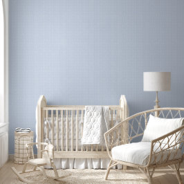 Elegantes Baby Blue Herringbone / Zickzack Muster Tapete