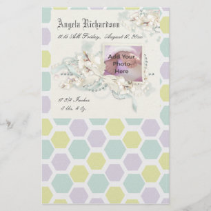 Elegantes Baby Boy oder Girl Scrapbook Foto Frame Briefpapier