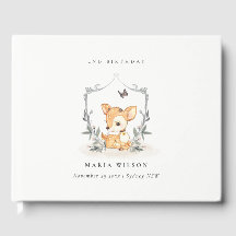 Elegantes Baby Deer Blumengebirge Wappen jeden Geb