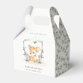 Elegantes Baby Deer Blumengebirge Wappen jeden Geb Geschenkschachtel
