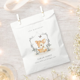 Elegantes Baby Deer Blumengebirge Wappen jeden Geb Geschenktütchen