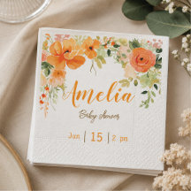 Elegantes Baby-Duschpapier Napkins