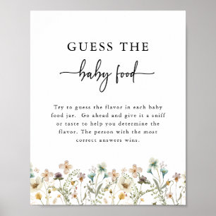 Elegantes Babyshower-Schild Poster