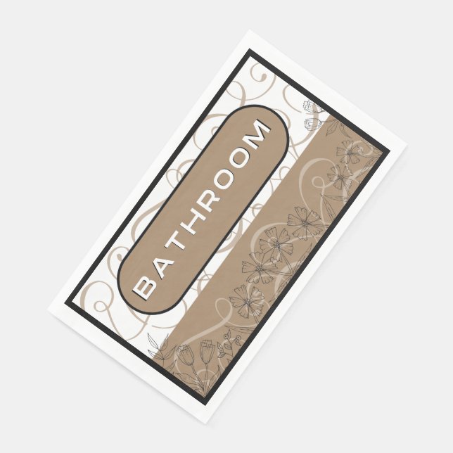 Elegantes Badetuch Serviette (Ecke)