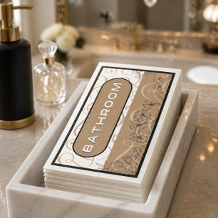 Elegantes Badezimmer-Papier-Gästetuch  Serviette