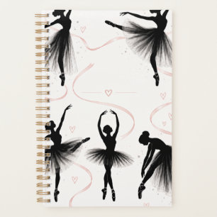 Elegantes Balletttänzer-Tagebuch Planer