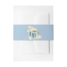 Elegantes Band Blue and White Champagne