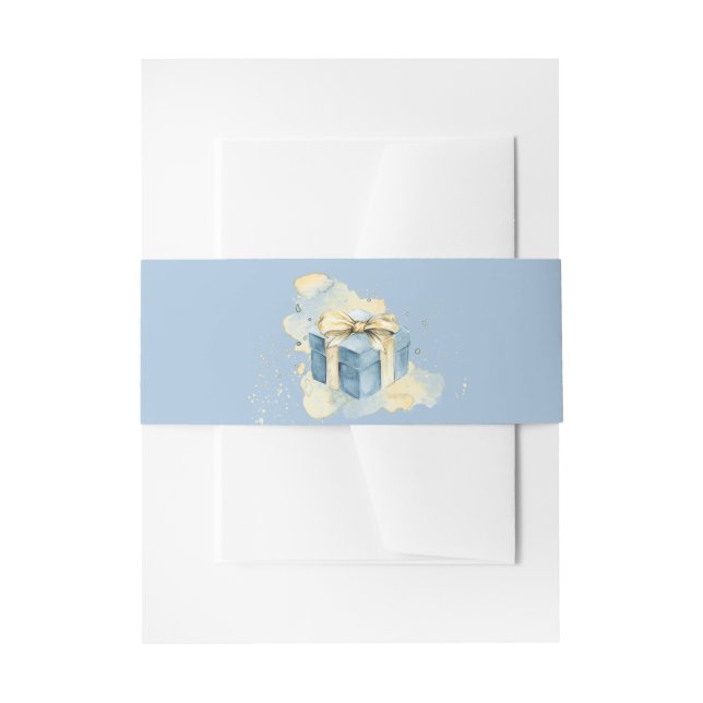 Elegantes Band Blue and White Champagne (Vorderseite Beispiel)