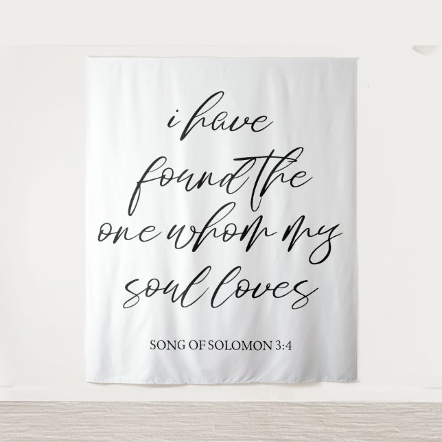 Elegantes Banner für Personalisierte Hochzeiten Wandteppich (Vorderseite)