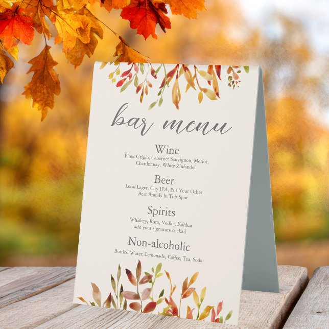Elegantes Bar für Hochzeiten mit benutzerdefiniert Tischaufsteller (Von Creator hochgeladen)