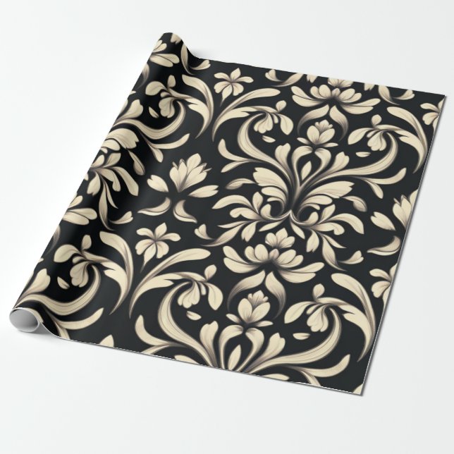 Elegantes Barock Geschenkpapier (Ungerollt)