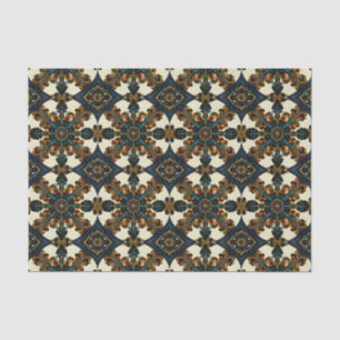 Elegantes Barock & Rokoko Nahtloses Muster Seidenpapier