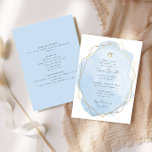 Elegantes Bat Mitzvah, blaue Wasserfarbe, doppelse Einladung<br><div class="desc">Dieses moderne Design zeigt Ihren eigenen Text auf einem Aquarellplatz,  der in einem geometrisch geformten Rahmen dargestellt ist. Verwenden Sie das Vorlagenformular,  um Ihren Text hinzuzufügen. Die erweiterten Editiermenüs,  auf die Sie mit dem "Design-Tool" zugreifen können,  ermöglichen es Ihnen,  die Schriftart und das Layout zu ändern.</div>