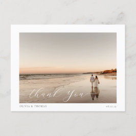 Elegantes Beach Hochzeit in Urlaubsort Foto Vielen Postkarte