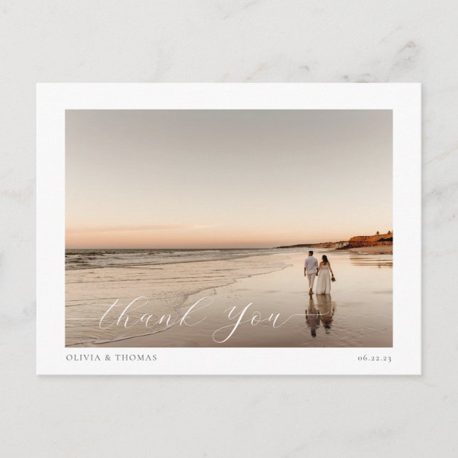 Elegantes Beach Hochzeit in Urlaubsort Foto Vielen Postkarte (Vorderseite)