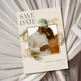 Elegantes Beach Wedding Foto Save The Date