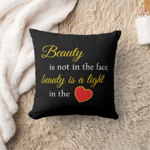 Elegantes Beauty Slogan Kissen - Modernes Zuhause 