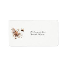 Elegantes Bee & Floral-Hochzeitsplatz