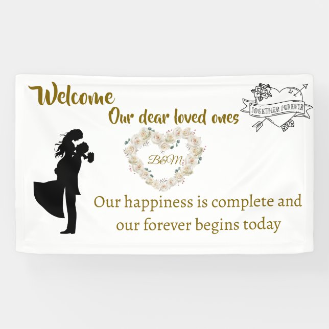 Elegantes Begrüßungsbanner - "Unser ewiger Begi Banner (Horizontal)