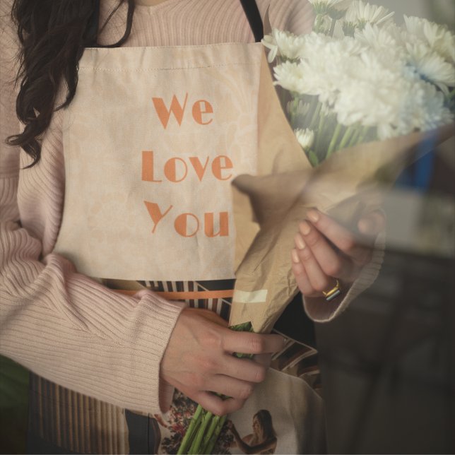 Elegantes, benutzerdefiniertes Foto mit Blumenmust Schürze (Von Creator hochgeladen)