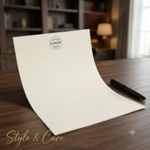 Elegantes benutzerdefiniertes Logo-Briefpapier im 