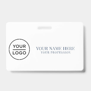 Elegantes benutzerdefiniertes Logo Mitarbeiter Ein Ausweis