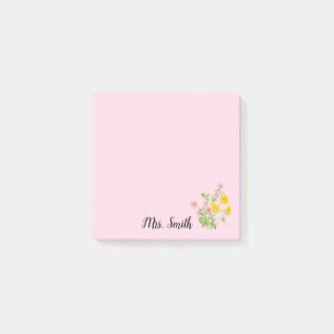 Elegantes, benutzerdefiniertes Monogramm Post-it Klebezettel
