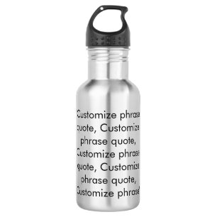 Elegantes, benutzerdefiniertes, schwarzes Anführu Edelstahlflasche