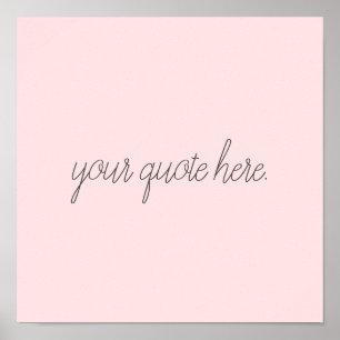 Elegantes, benutzerdefiniertes Skriptangebot Poster