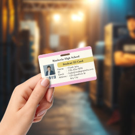 Elegantes benutzerdefiniertes Studentenausweis-Des Ausweis
