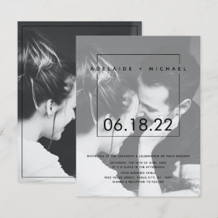 Elegantes, benutzerfreundliches Foto - Einladung z