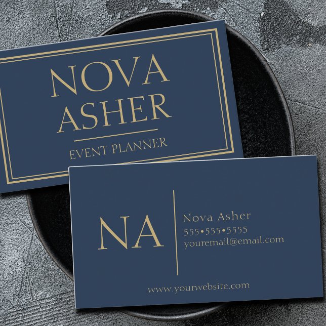 Elegantes Berufliches Einfaches Minimalistisches M Visitenkarte (Von Creator hochgeladen)