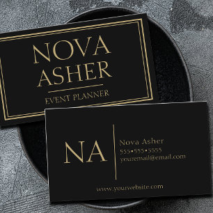 Elegantes Berufliches Einfaches Minimalistisches M Visitenkarte