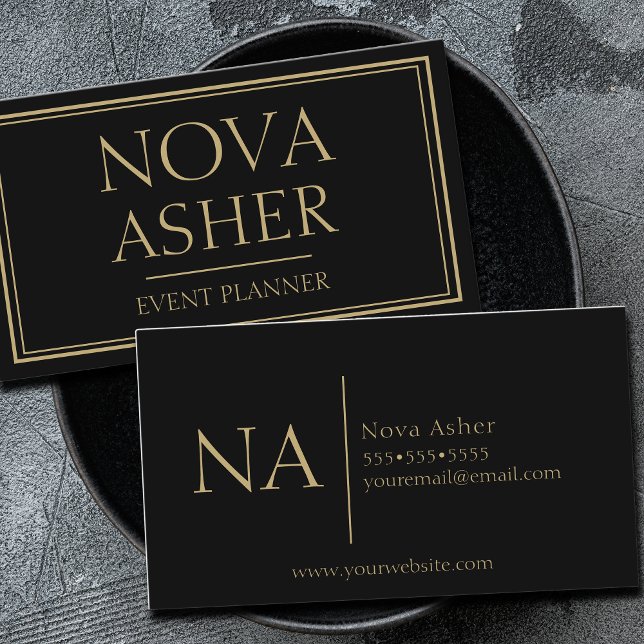 Elegantes Berufliches Einfaches Minimalistisches M Visitenkarte (Von Creator hochgeladen)