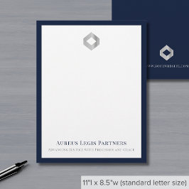 Elegantes Berufliches Letterhead-Logo Briefbogen