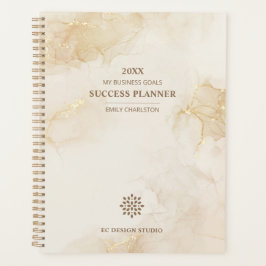 Elegantes Berufliches Logo Gold Beige | Unternehme Planer