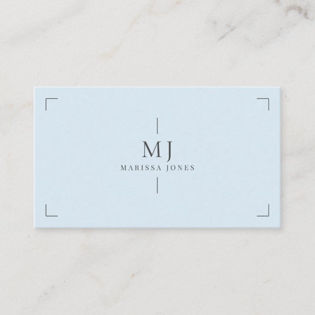 Elegantes Berufliches Minimalistisches Monogramm B Visitenkarte (Vorderseite)