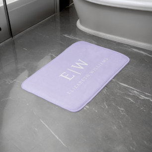 Elegantes Berufliches Monogramm Minimalistisch Badematte