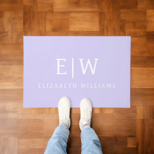 Elegantes Berufliches Monogramm Minimalistisch Fußmatte
