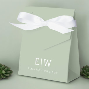 Elegantes Berufliches Monogramm Minimalistisch Geschenkschachtel